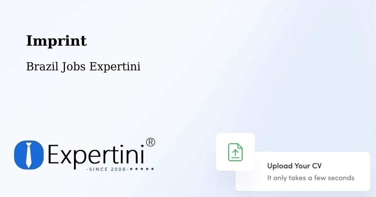 Imprint – Formosa - Brazil Jobs Expertini